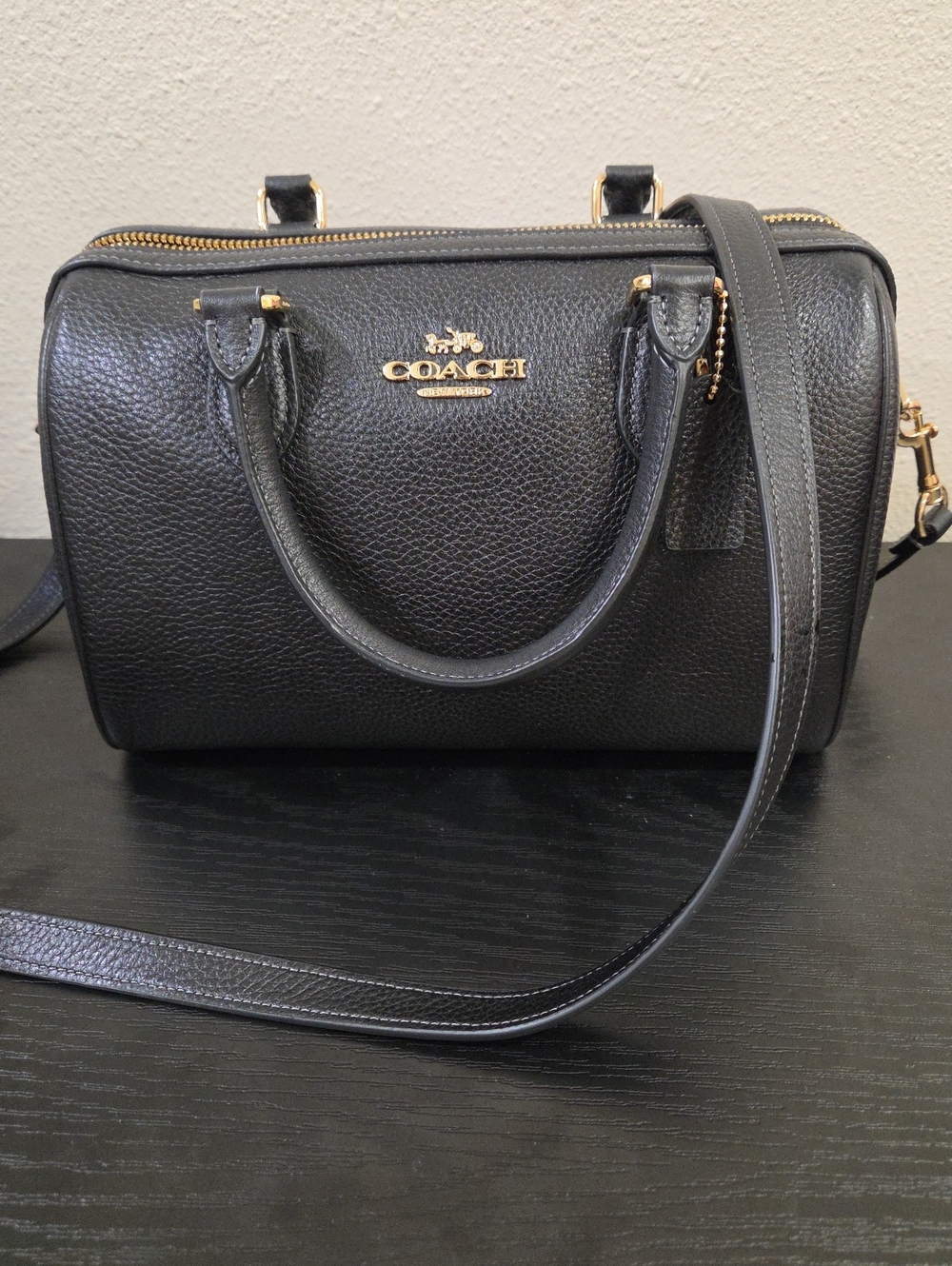 Coach Black Rowan Medium